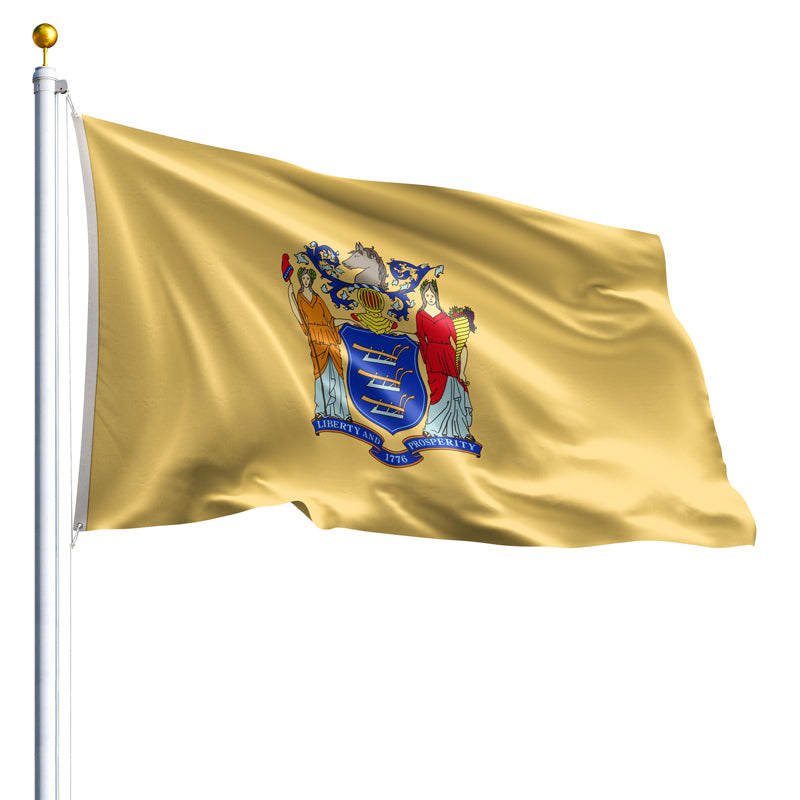 4' x 6' New Jersey Flag - Nylon