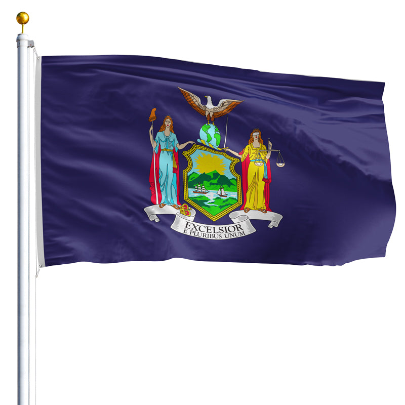 5' x 8' New York Flag - Polyester