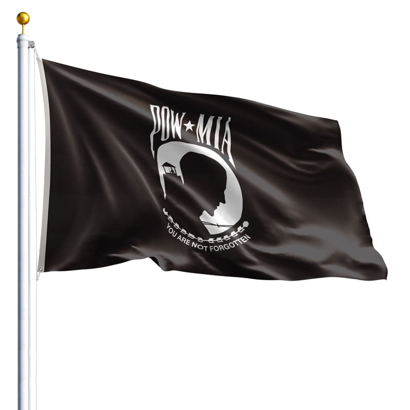 3' x 5' POW MIA Flag - Nylon - Single Face