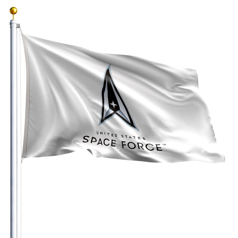 3' x 5' Space Force Flag - White - Nylon