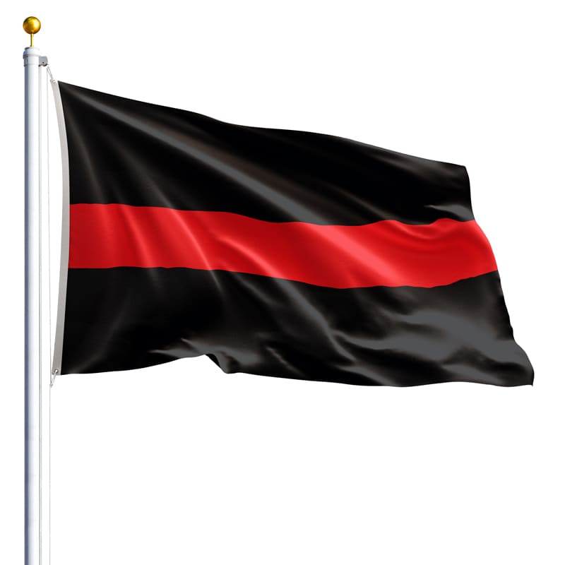 2' x 3' Thin Red Line Flag - Nylon – Eder Flag
