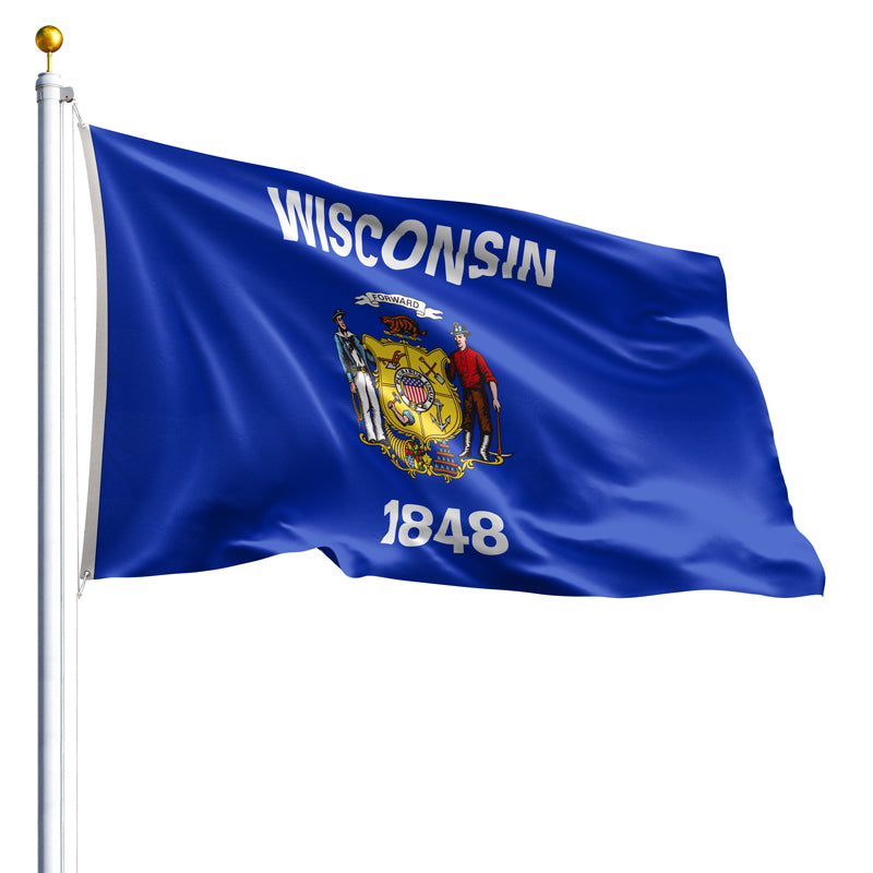 5' x 8' Wisconsin Flag - Nylon