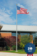 Load image into Gallery viewer, 20 Ft Aluminum Flagpole - Satin - ECX20

