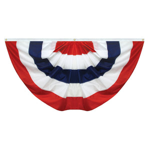 Fully Sewn Nylon Pleated Fan - No Stars