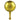 Aluminum Ball Ornament - Gold