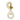 Rubber Coated Brass Swivel Snap - White