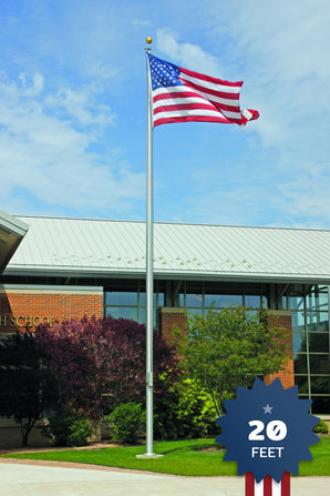 20ft Premium Flagpole - ECSS20