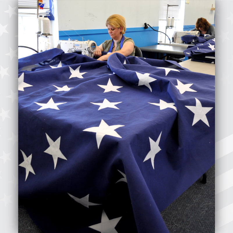 thumbnail image 2 of Betsy Flags 12-Piece Patriotic Garland – 8x12 Inch American Flags, 12 Ft Long – USA Made 2 of 6