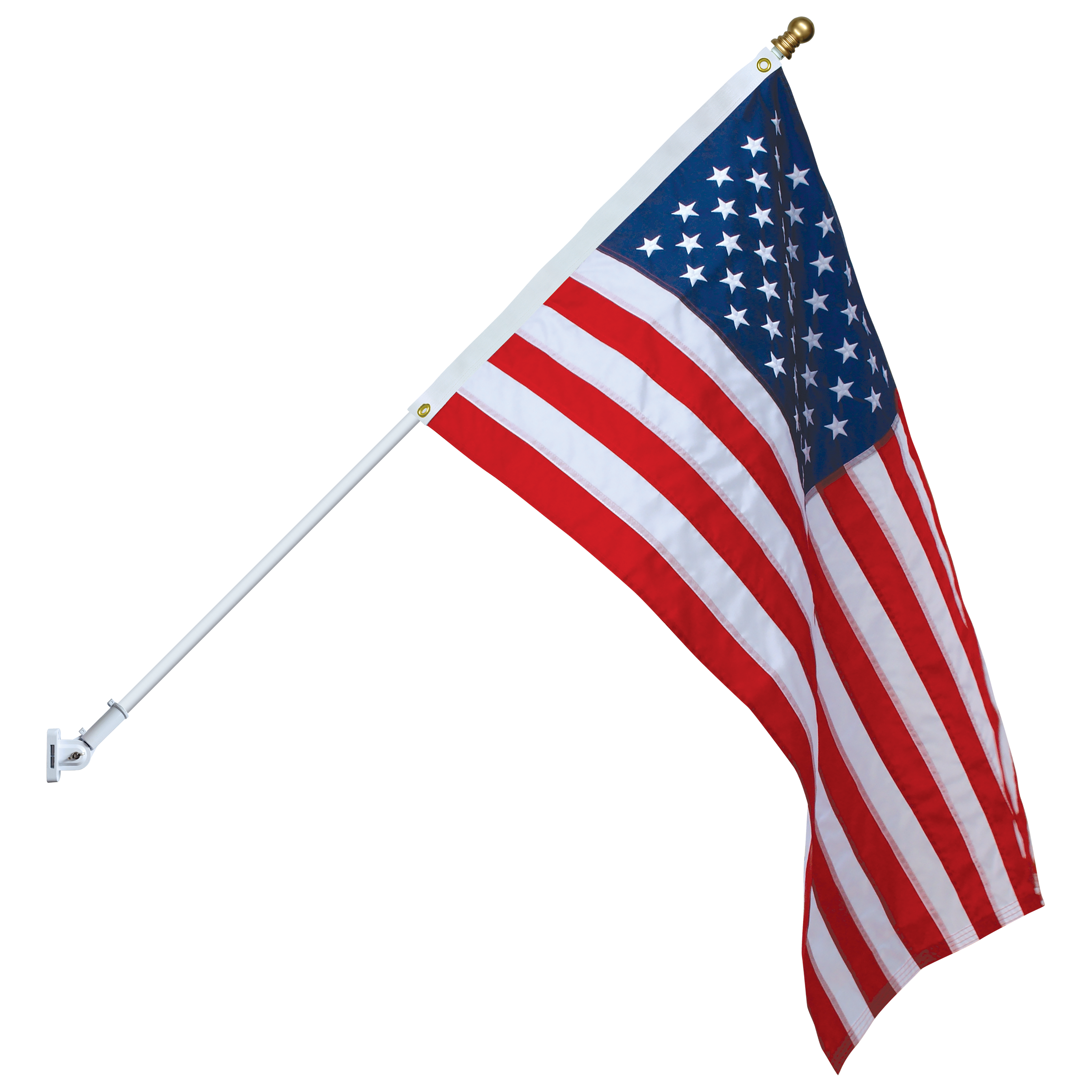 American Flag Kit - White Pole